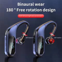 Kj10 Bluetooth-Compatible 5.0 Headset Digital Display Noise Canceling