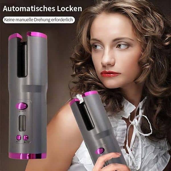 CORDLESS AUTOMATIC HAIR CURLER HG-008 0