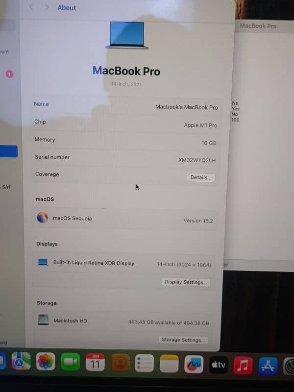 45 UNITS AVAILABLE MACBOOK PRO M1 2021 14 INCH 16GB RAM 512G SSD 10