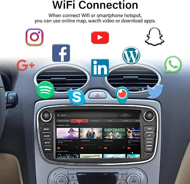 MONDEO MK4 ANDROID 12 CAR LCD 7" SCREEN GPS WIFI RADIO CAMERA 3