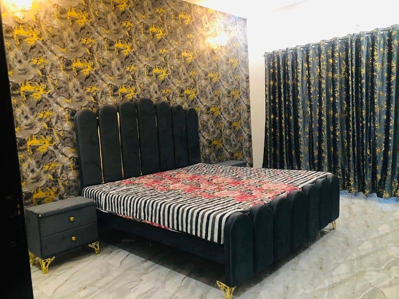 Brand New Designer Bed with Side tables and Matching Curtains 0