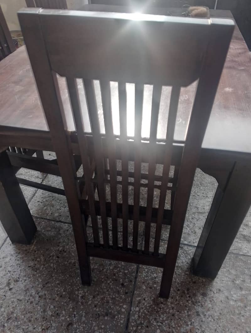 Dining table | 6 six seater wooden dining for sale | table & chairs 2