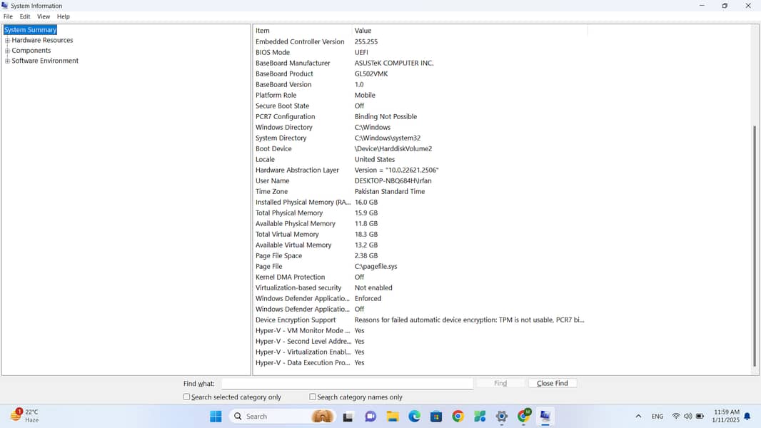 Asus Laptop Core i7 7th Gen GTX 1060 19