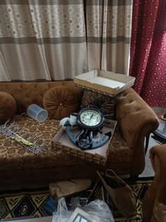 Almost Brand new 7 Seater Sofa set, 2 Side Tables, 1 Centre table