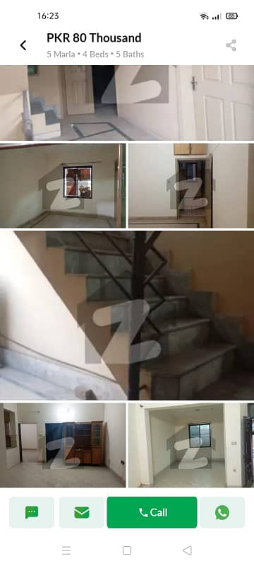 Originl Picture 5 marla double story house for Rent in Johar Town Phase 2 G4 3