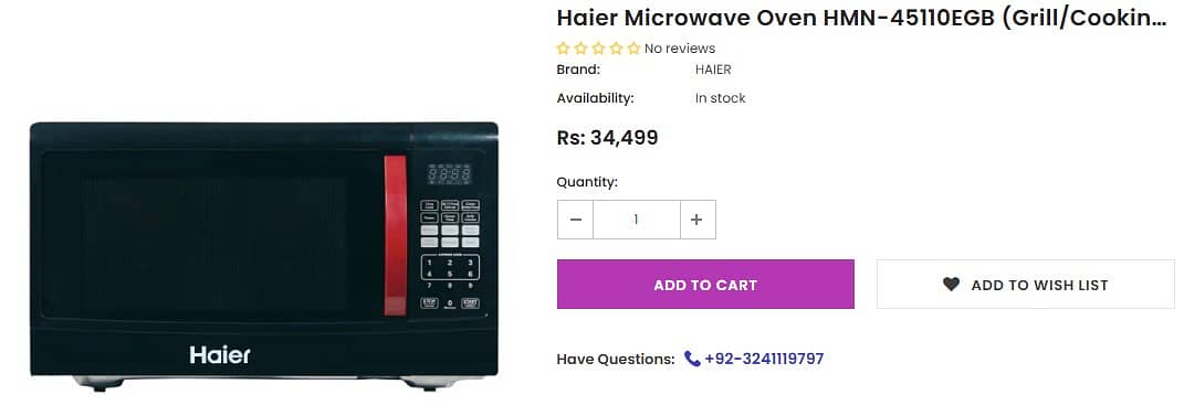 HAIER Microwave for sale in good condition (Read the Ad carefully) 1