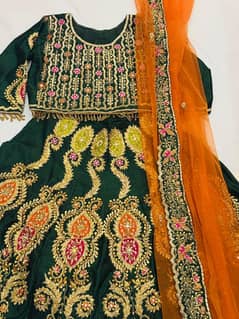 Bridal mehndi Lehnga/ Lehnga/ bridal Lehnga/ party wear Lehnga