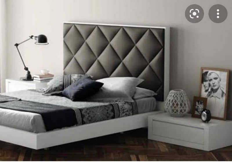 Trendy Cushion beds with side Table With Molty foam 6