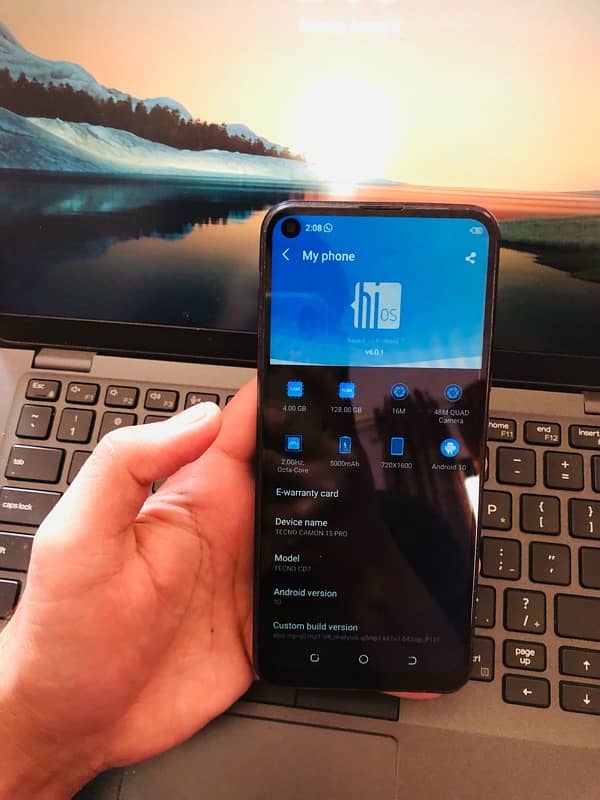 tecno camon 15pro 4/128gb with box 2