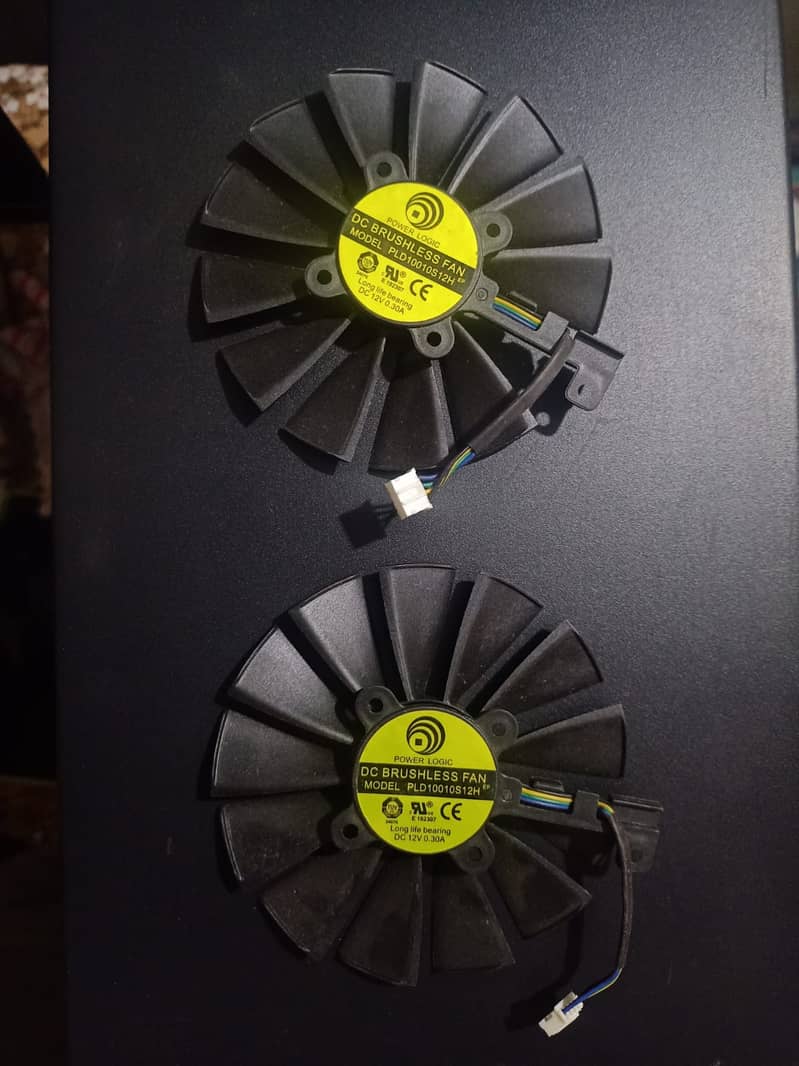 Asus Dual GPU Graphic Card Fan For GTX 1080 Ti GTX RX570 580 4