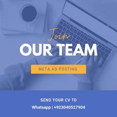 Staff Required for Online Ad Posting and Customer Dealing