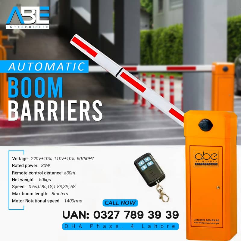 Smart Parking Boom Barrier Security Gate for Secure Entry & Exit 0