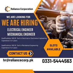 Electrical Engineer | Mechanical Engineer| Jobs | Male |