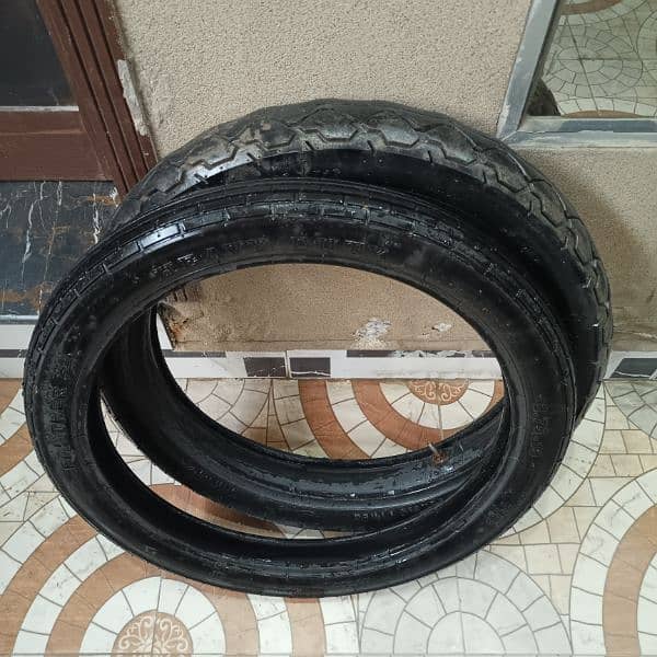 Yamaha YBR Front Back Tyres 1