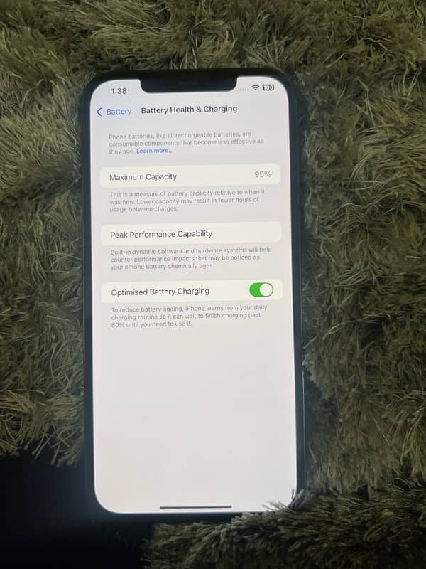 iPhone 12 pro max 256 gb 95 battery health jv 7