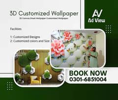 3D Wallpaper  Services / Wall Pictures / Panaflex Printing