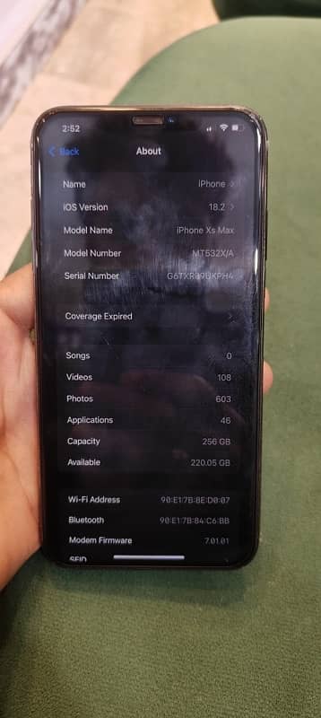 Xs Max 256 PTA Approved 3