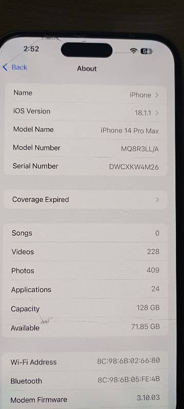 iPhone 14 pro max with boc 4