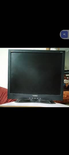 Dell LCD monitor 19 inch speaker wali