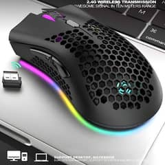 Bengoo KM-1 Wireless Rechargeable Gaming Mouse With RGB Lighting