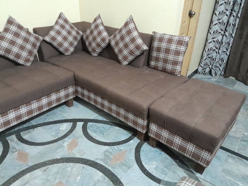 L shape sofa set king size urgent sale 2