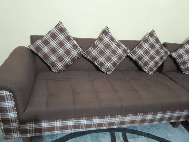 L shape sofa set king size urgent sale 3