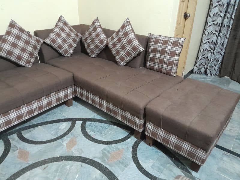 L shape sofa set king size urgent sale 5