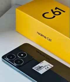 Realme C61 2 year warranty just open box 6/128