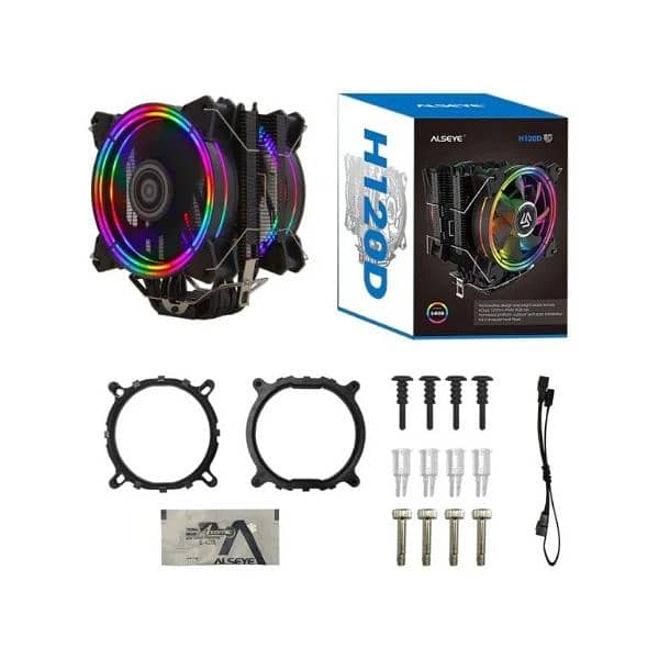 Alseye Halo H120D Dual Fan CPU Cooler 3