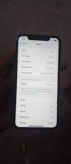 I phone xr jv non PTA battery serves par hai 77%