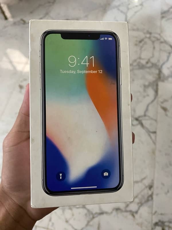 iphone x pta 64 gb 10/10 with box 14