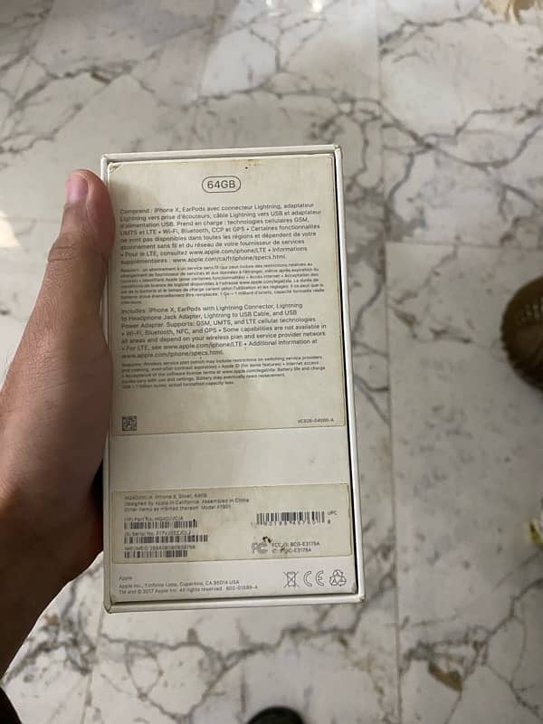 iphone x pta 64 gb 10/10 with box 15