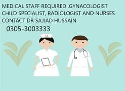 MEDICAL STAFF REQUIRED