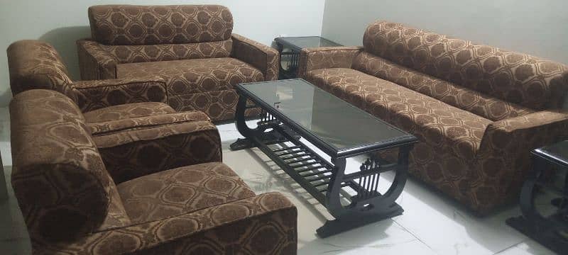 7 seater sofa set and 3 table 0