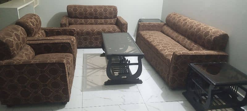 7 seater sofa set and 3 table 1