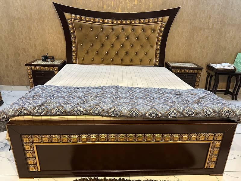 Pure wood bed set 2