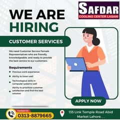 Required Female Staff for Customer Support