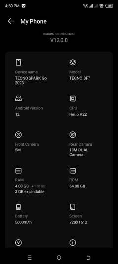 Tecno spark Go