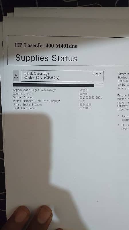 HP Laserjet Pro 400 Series (M401dne) Printer 10