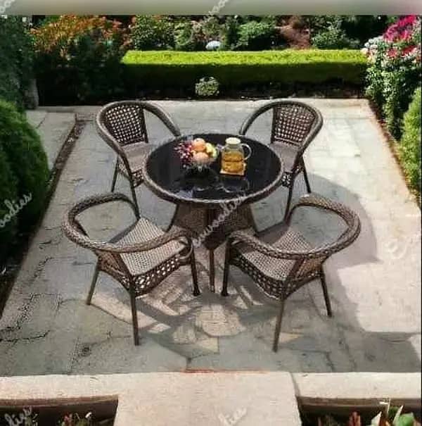 Rattan dining set for garden, taress, rasturrant and cofe shope/heaven 17