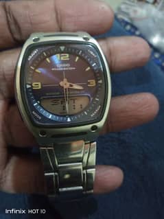 Casio Japan illuminator dual time watch