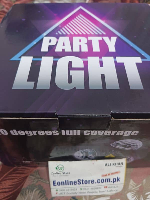 Party Light Dj 3-Head Disco Ball Light with Pattern Projection an 11