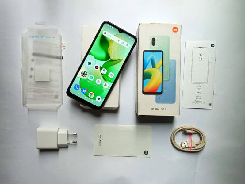 REDMI A1 PLUS WITH BOX & CHARGER 0