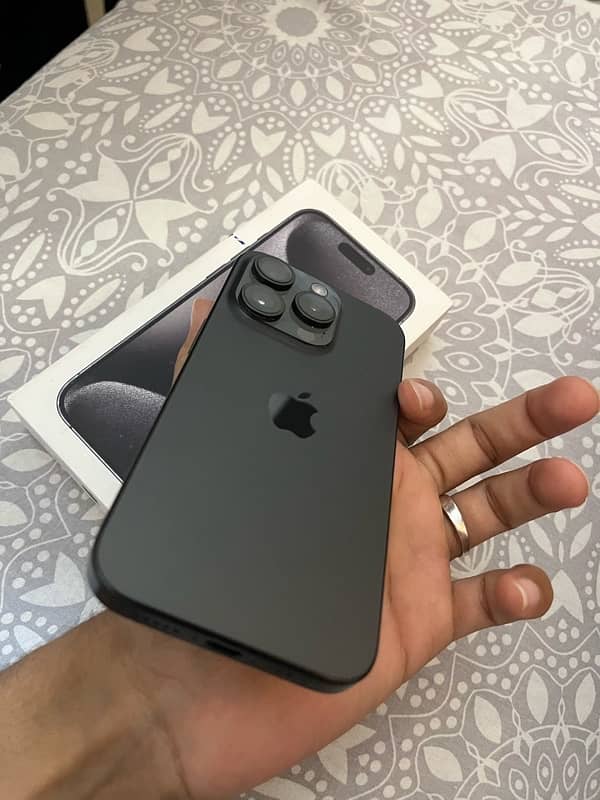 15 pro with box 256gb black jv 2