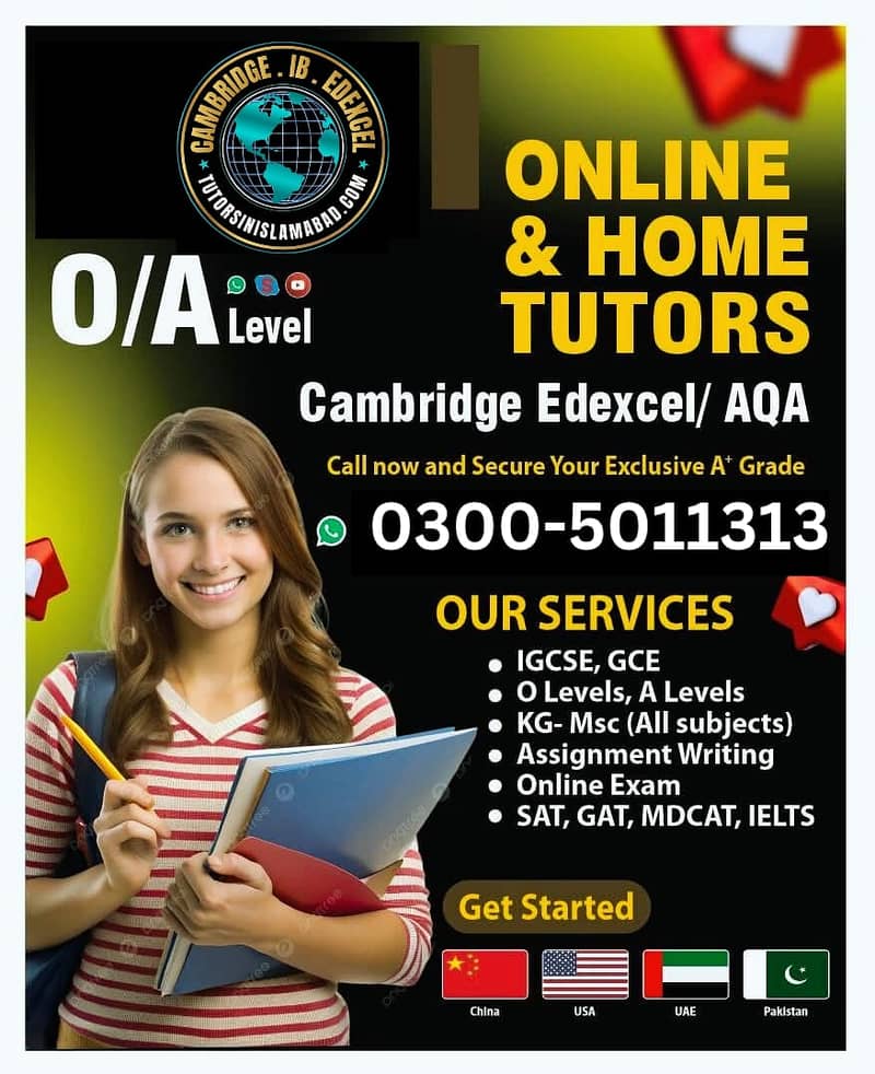 Best Home Tutors |O Level & A levels |Online Tutoring 0