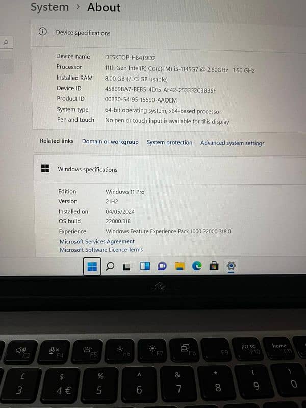 Dell 5320  Core i5 11 gen  Ram 8 GB  Ssd 256 gb 3