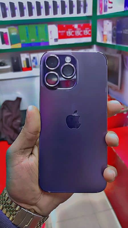 iphone 14PRO . MAXX . . 128GB/ deep purple. . factory. unlock. . bettry. 100 5