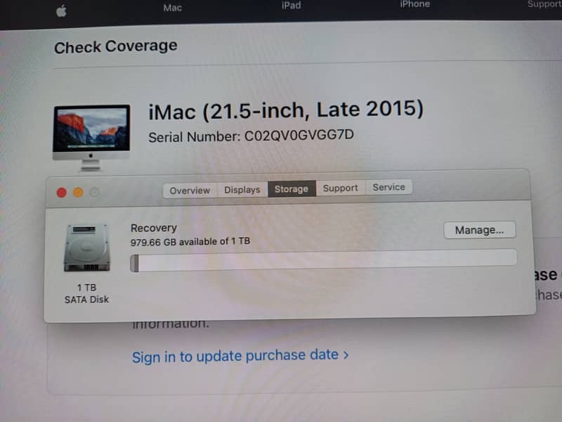 Apple iMac2015 Core i5, 21 inche,16GB Ram,1.02TB FusionDrive(32GB+1TB) 1