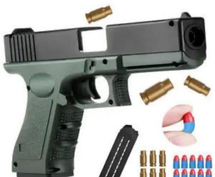 desert eagle air gun with nerf bullets cash on delivery all  Pakistan 2