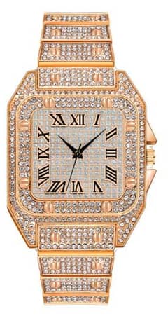 luxury diamond watch red colour